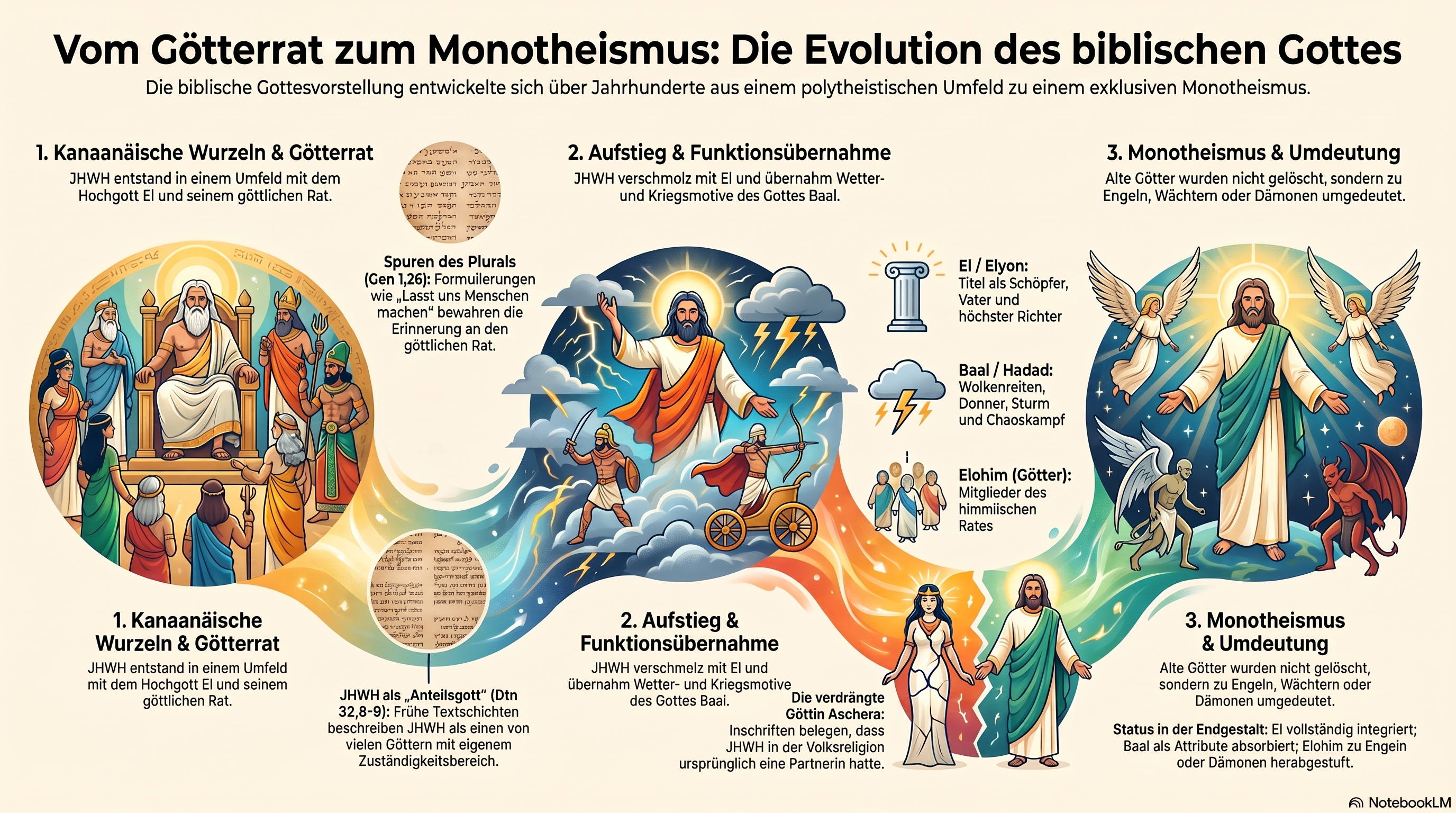 Infografik Vom Goetterrat zum Monotheismus