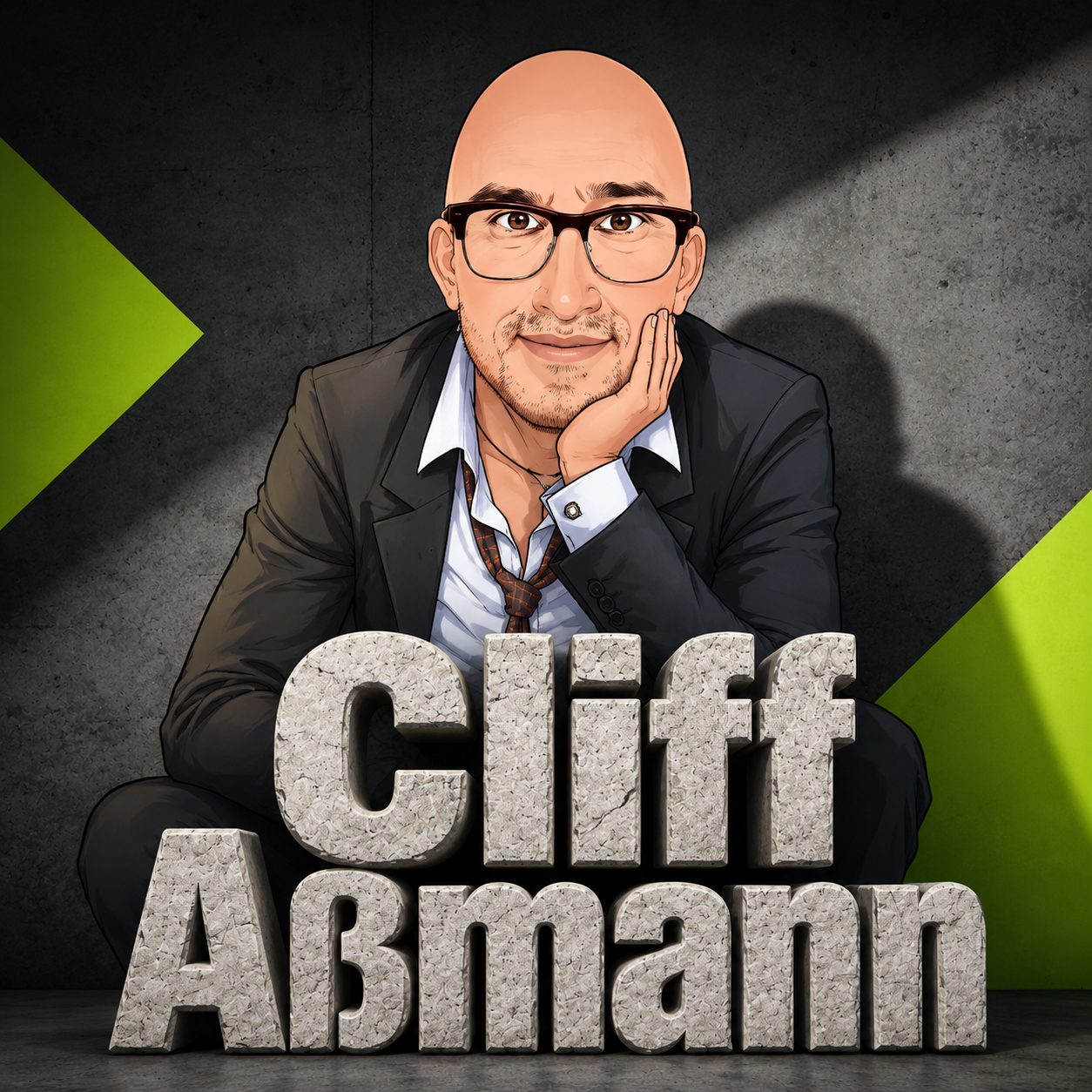 Illustriertes Porträt von Cliff Aßmann
